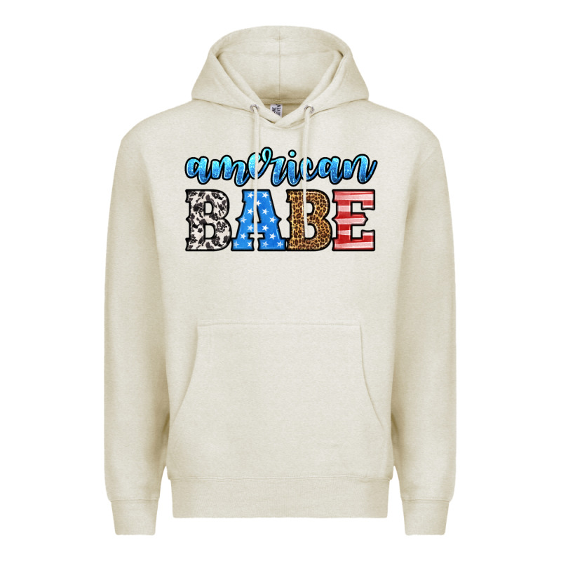 American Babe Premium Hoodie by HRA Design Shop | Teevron