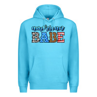 Ocean Blue american babe Premium Hoodie - HRA Design Shop