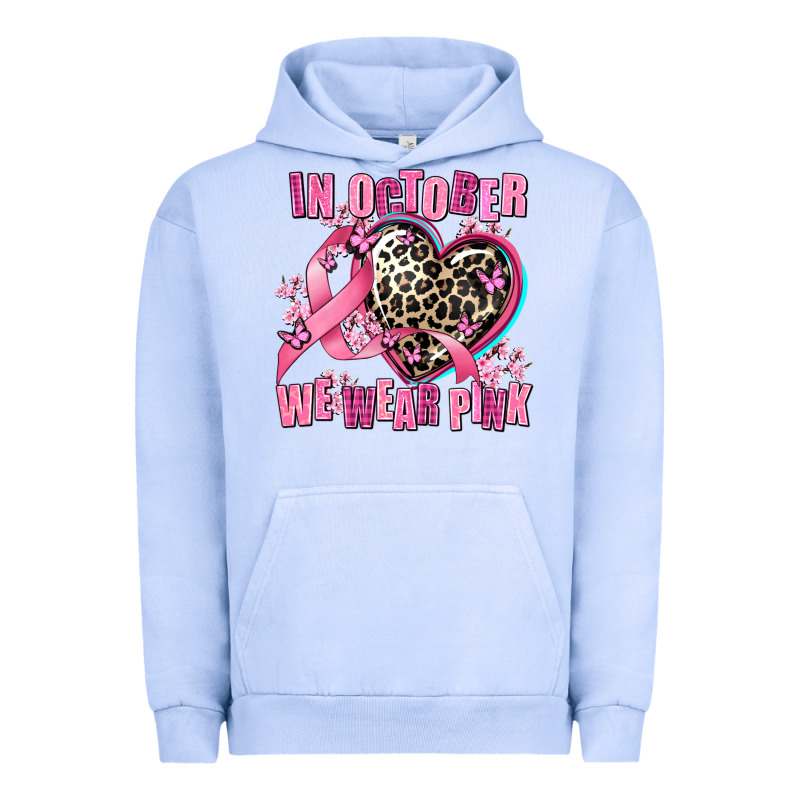 Western Leopard  In October We Wear Pink Heart Urban Hoodie by AdoDesignShop | Teevron