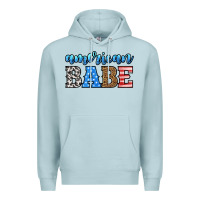 Blue Mist american babe Premium Hoodie - HRA Design Shop