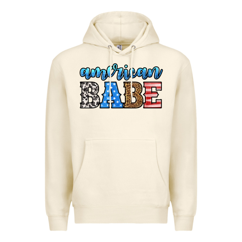 American Babe Premium Hoodie by HRA Design Shop | Teevron