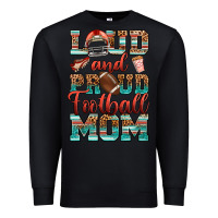 Black loud and proud football mom Premium Sweatshirt - RanaPortraitStore