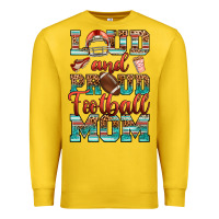 Lemon loud and proud football mom Premium Sweatshirt - RanaPortraitStore