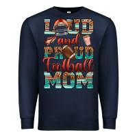 Navy loud and proud football mom Premium Sweatshirt - RanaPortraitStore
