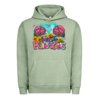 Pigment Oil Green save the pumpkins Urban Hoodie - AdoDesignShop