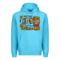 Ocean Blue coffee Premium Hoodie - RacoonDesign
