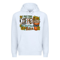 White coffee Premium Hoodie - RacoonDesign