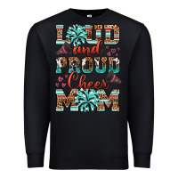 Black loud and proud cheer mom Premium Sweatshirt - RanaPortraitStore