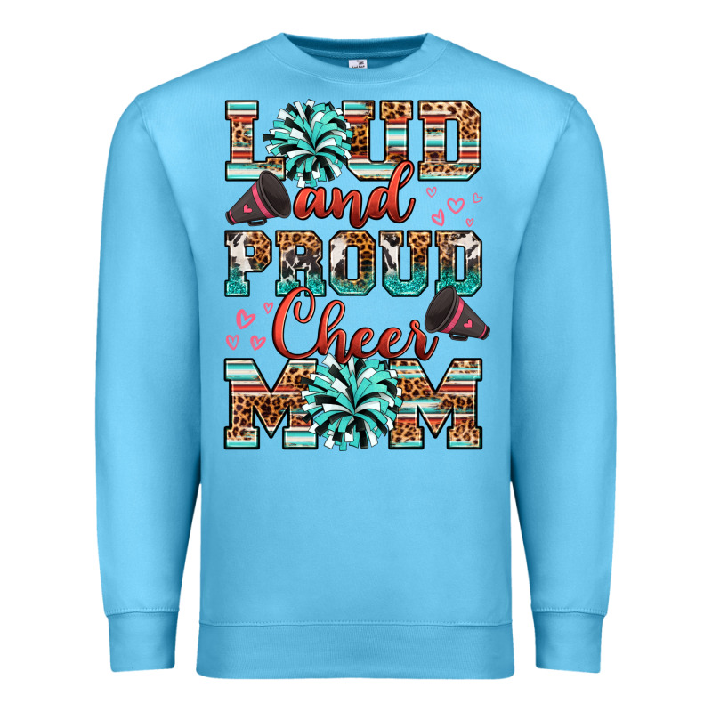Loud And Proud Cheer Mom Premium Sweatshirt by RanaPortraitStore | Teevron