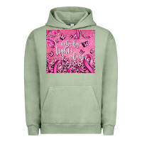 Pigment Oil Green nobody fight's alone Urban Hoodie - AdoDesignShop