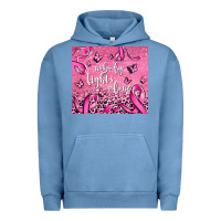 Pigment Pebble Blue nobody fight's alone Urban Hoodie - AdoDesignShop