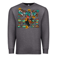 Charcoal Heather show mom rooster Premium Sweatshirt - RanaPortraitStore