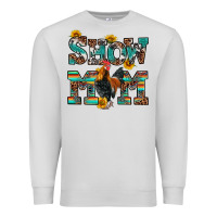Dove Grey show mom rooster Premium Sweatshirt - RanaPortraitStore