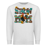 Oatmeal Heather show mom rooster Premium Sweatshirt - RanaPortraitStore