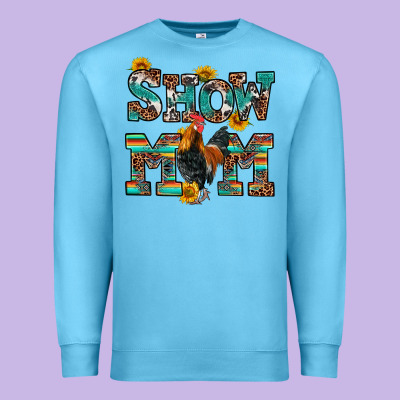 Premium Sweatshirt show mom rooster