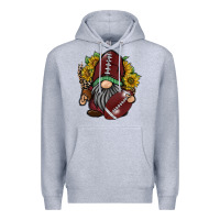 Heather Grey football gnome Premium Hoodie - RacoonDesign