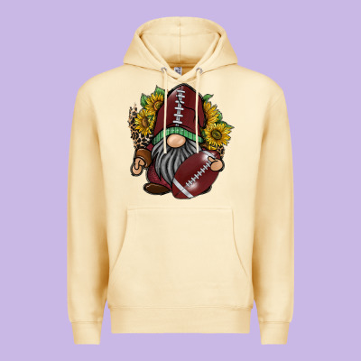 Football Gnome Premium Hoodie Designed By Racoondesign