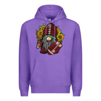 Purple football gnome Premium Hoodie - RacoonDesign