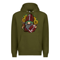 Army Green football gnome Premium Hoodie - RacoonDesign