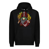Black football gnome Premium Hoodie - RacoonDesign