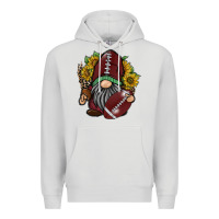 Dove Grey football gnome Premium Hoodie - RacoonDesign