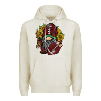 Oatmeal Heather football gnome Premium Hoodie - RacoonDesign