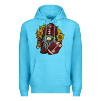 Ocean Blue football gnome Premium Hoodie - RacoonDesign