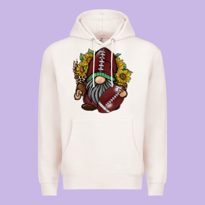 Football Gnome Premium Hoodie Designed By Racoondesign