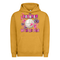 Pigment Peanut Butter in october we wear pink volleyball Urban Hoodie - AdoDesignShop
