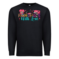 Black handmade with love Premium Sweatshirt - RanaPortraitStore