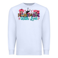 White handmade with love Premium Sweatshirt - RanaPortraitStore
