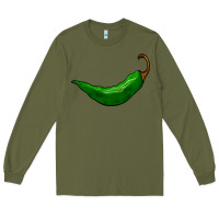 Army Green jalapeño Long Sleeve Tee - BarkalooDesign