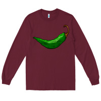 Burgundy jalapeño Long Sleeve Tee - BarkalooDesign