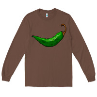 Chestnut jalapeño Long Sleeve Tee - BarkalooDesign