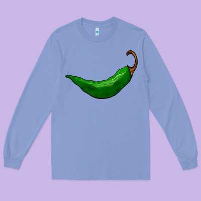 Jalapeño Long Sleeve Tee Designed By Barkaloodesign