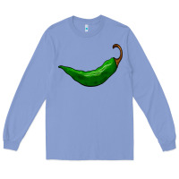 Colony Blue jalapeño Long Sleeve Tee - BarkalooDesign