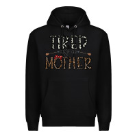 Black tired as a mother Premium Hoodie - CowhideDigitalArt
