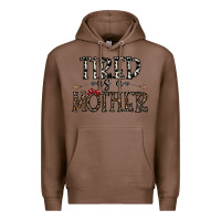 Chestnut tired as a mother Premium Hoodie - CowhideDigitalArt