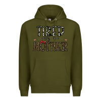 Army Green tired as a mother Premium Hoodie - CowhideDigitalArt