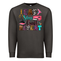 Smoke eat sleep craft repeat Premium Sweatshirt - RanaPortraitStore