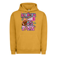 Pigment Peanut Butter in october we wear cheer pink football Urban Hoodie - AdoDesignShop