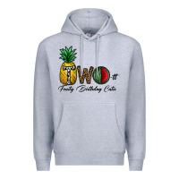 Heather Grey two fruity birthday cutie Premium Hoodie - CowhideDigitalArt