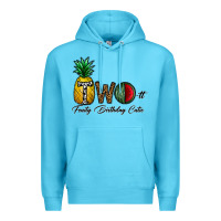 Ocean Blue two fruity birthday cutie Premium Hoodie - CowhideDigitalArt