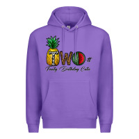 Purple two fruity birthday cutie Premium Hoodie - CowhideDigitalArt