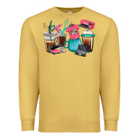 Antique Gold crafting coffee cups Premium Sweatshirt - RanaPortraitStore