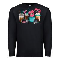 Black crafting coffee cups Premium Sweatshirt - RanaPortraitStore
