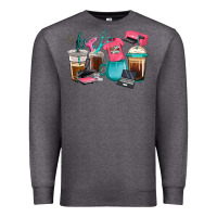 Charcoal Heather crafting coffee cups Premium Sweatshirt - RanaPortraitStore