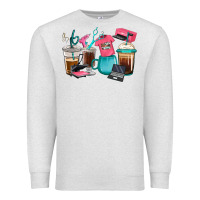 Oatmeal Heather crafting coffee cups Premium Sweatshirt - RanaPortraitStore