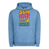 Pigment Pebble Blue sun shine state of mind Urban Hoodie - JahusDesignShop