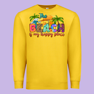 Premium Sweatshirt the beach is my happy place